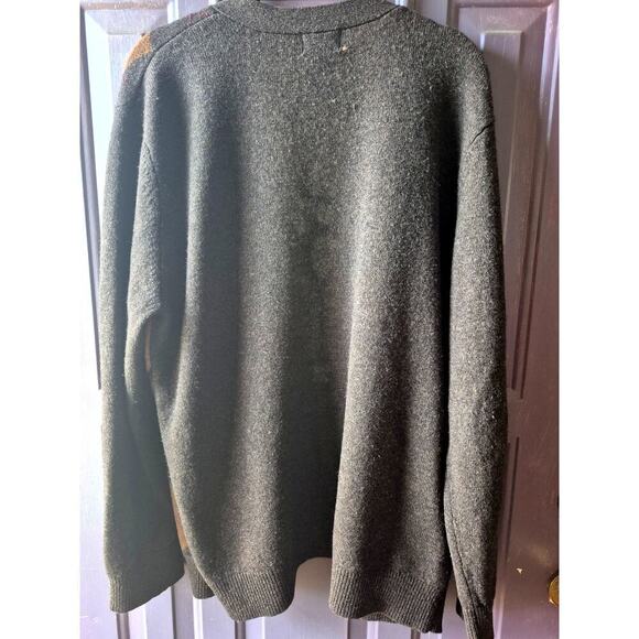 Vintage L.L. Bean argyle‎ wool cardigan sweater mens size large unisex HTF! - Picture 3 of 7
